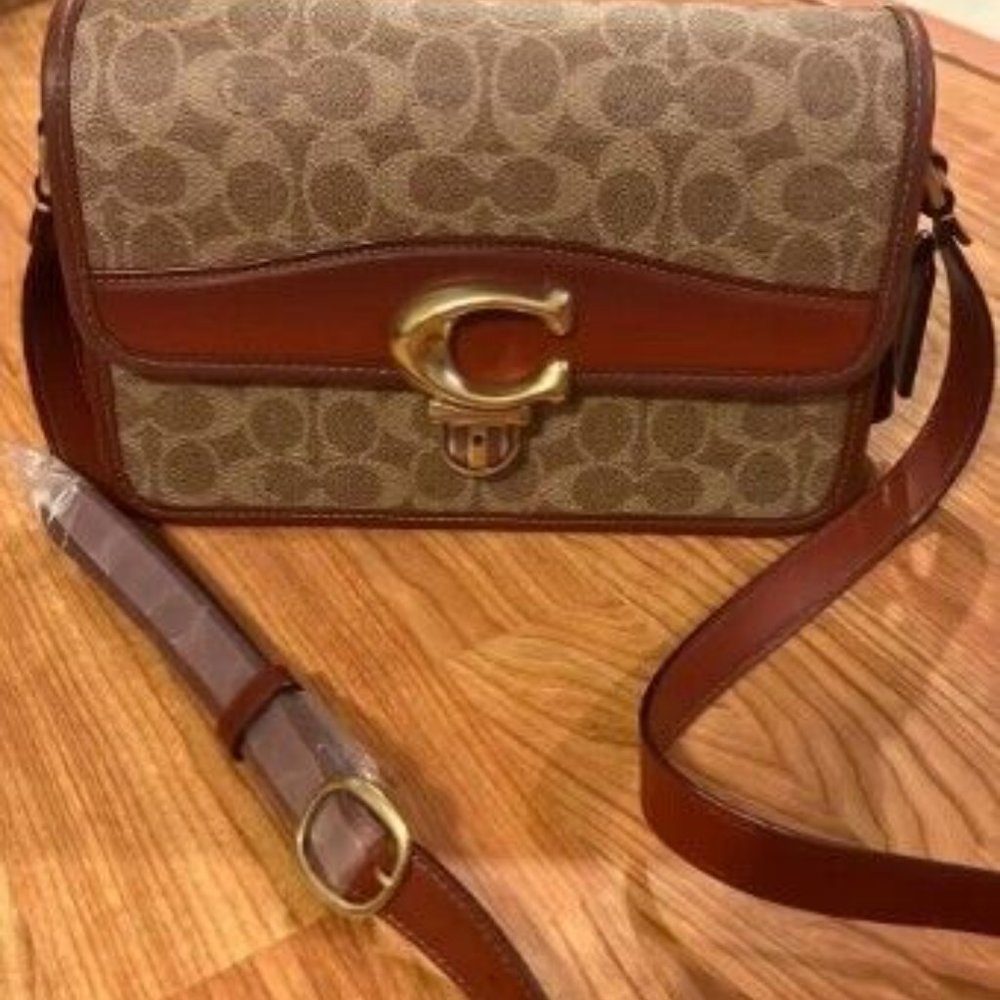 Coach Studio Shoulder Bag In Signature Canvas Gem